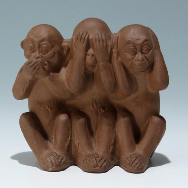 Karlsruhe Keramik Affengruppe - Entwurf Max Heinze