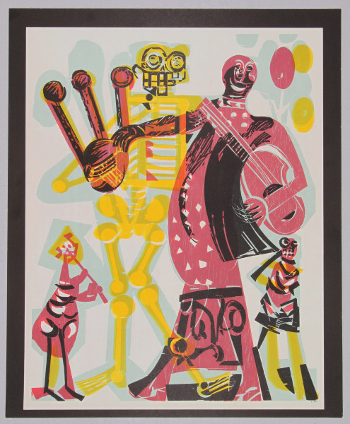 Grieshaber, HAP (1901-1981) Totentanz von Basel 1966 - 2. Teil