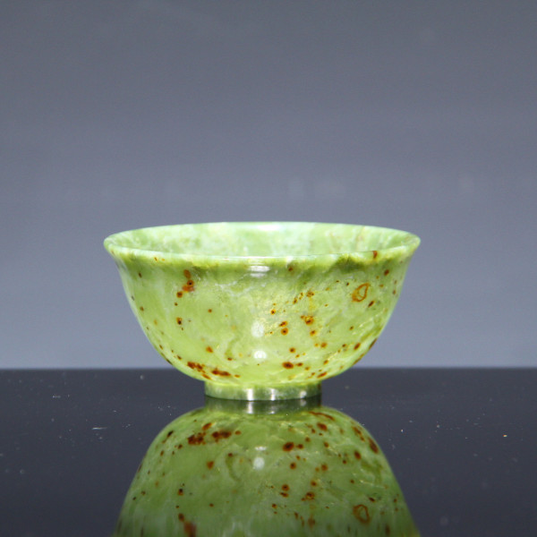 Schale Teeschale Russet Serpentin - China 20. Jh. - Ø 9.8 cm