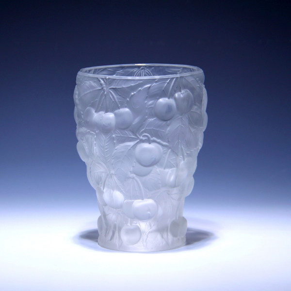 Barolac - Rosice Glassworks Vase KIRSCHEN Tschechoslovakei 1970er Jahre - 18 cm