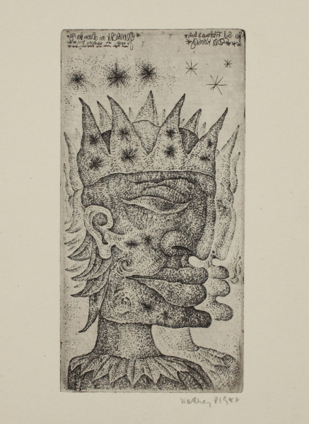 Pilcz, Karlheinz (1940–2019) Radierung DER KÖNIG - 1973