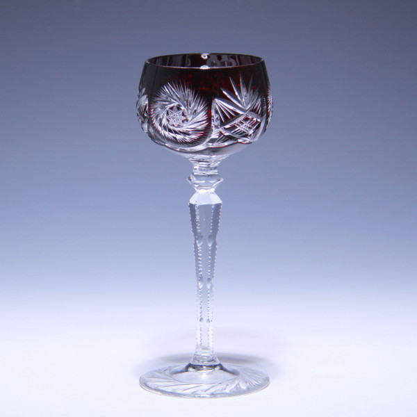 Bleikristall Römer Mitte 20. Jh. - rubin - 19 cm