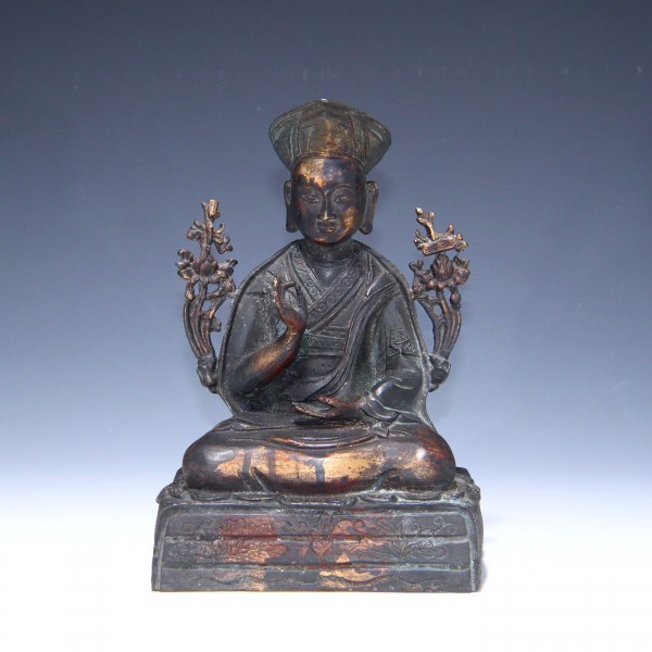 Bronze Skulptur des Cangkya Rölpe Dorje - China 20. Jh.