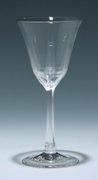 Mundgeblasenes Art Deco Weinglas circa 1925 - 17,8 cm