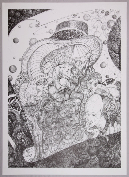 Drach, Gerhard (1941-2011) - Signierte Offsetlithografie ALLES UNTER EINEM HUT? 1991
