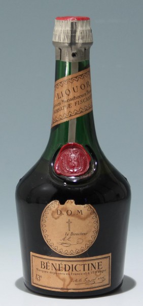 Alte Flasche BÉNÉDICTINE D.O.M. 43 %. - 1950er Jahre