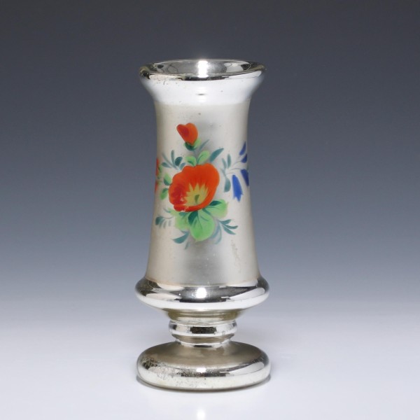 Bauernsilber / Silberglas Vase - Abriss mit Glassiegel - Anfang 20. Jh.