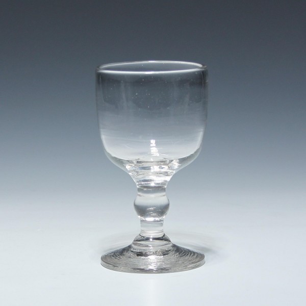Biedermeier Weinglas mit Abriss - 19. Jh. - Höhe 11,3 cm