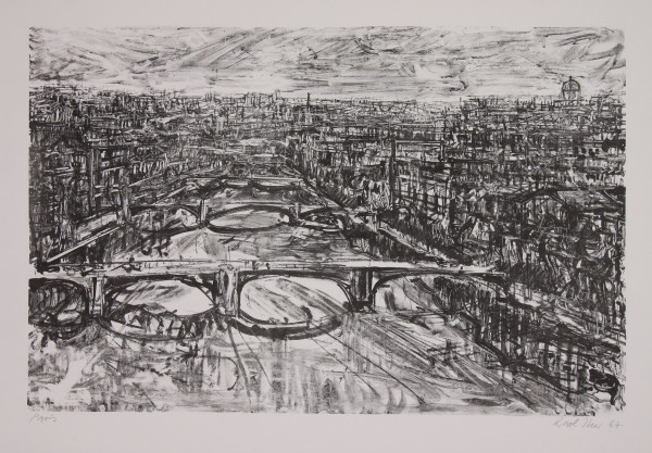Iten, Karl (1922 Hütte –1994 Wädenswil) Lithografie PARIS signiert 1967