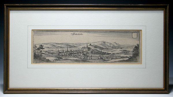 Sondershausen / Thüringen - Originaler Kupferstich, Merian nach 1650 #1