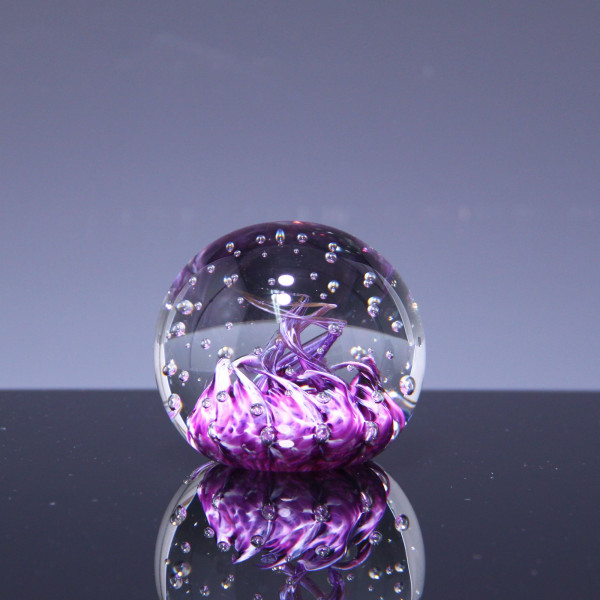 Briefbeschwerer Paperweight SELKIRK GLASS SCOTLAND 1989 - Ø 8,8 cm - 777 Gramm