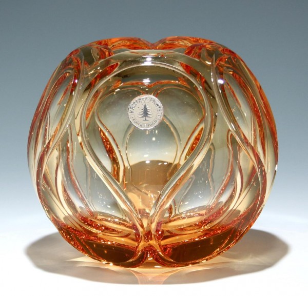 Kristall-Fichte Art Deco Glas Vase 1930er Jahre - 2,7 kg