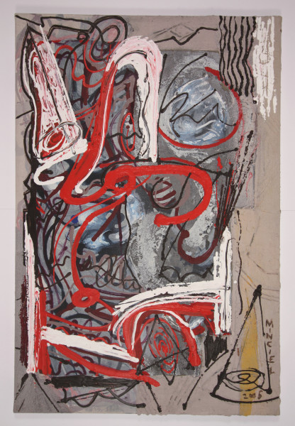 Minciel, Eugeniusz (*1958) Acryl Cement Werniks Gemälde OHNE TITEL - 2006