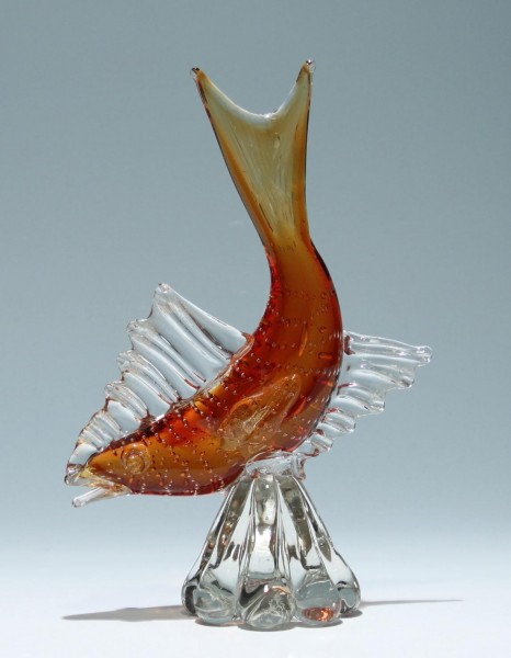 Murano Glas Fisch GENUINE VENETIAN GLASS - 29 cm