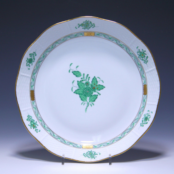 Herend Porzellan Runde Schale APPONYI grün 82/AV - I. Wahl Ø 24,7 cm