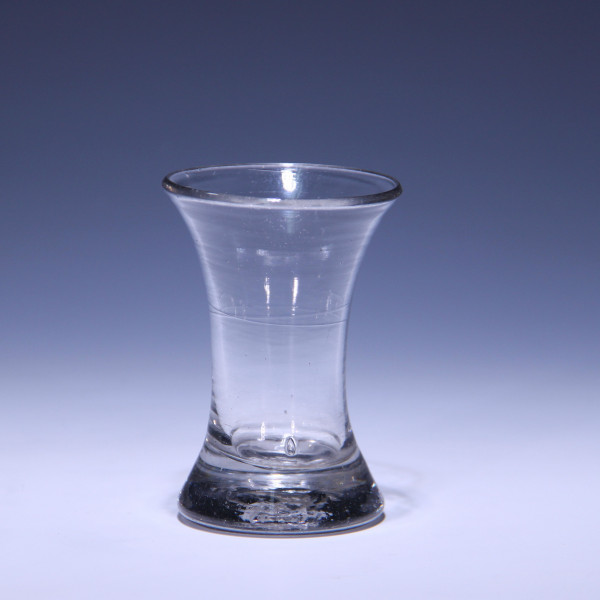 Kutscherglas / Wachtmeister / Schnapsglas mit Abriss - Norddt. 19. Jh.