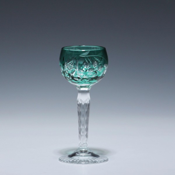 Beyer Bleikristall Likörglas TRAUBE - 11 cm - smaragd