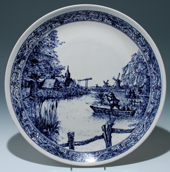 Großer Keramik Wandteller - Delfts Blauw Holland