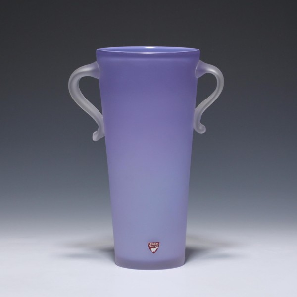 Signierte Vase Design Anne Nilsson Orrefors Sweden 1990er Jahre