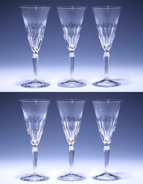 6 Peill Bleikristall Sektgläser ZÜRICH - 19,8 cm