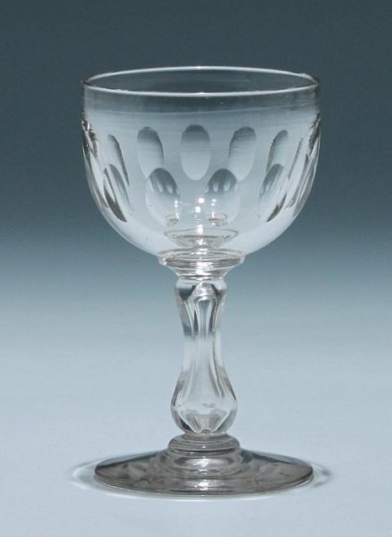 Hohlschaftglas Frankreich circa 1900 - Höhe 12 cm