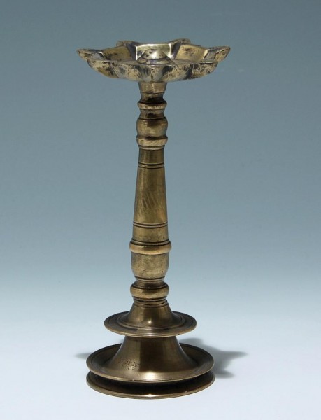 Indian Casted Brass Diya Oil Lamp