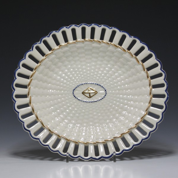 Wedgwood Creamware Basketweave Platter 19th. C. - Ø 27 cm #1