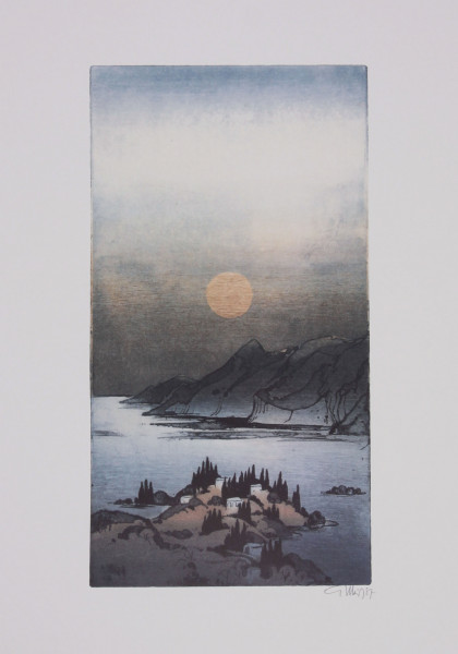 Ullrich, Gunter (1925-2018) signierte Offsetlithografie datiert 1987