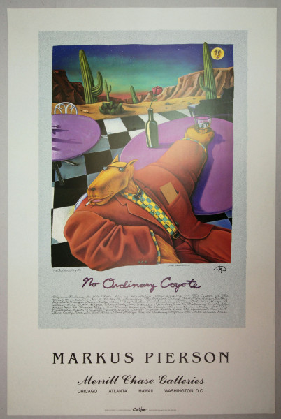 Pierson, Markus (*1961) Poster / Plakat NO ORDINARY COYOTE 1991