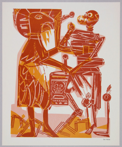 Grieshaber, HAP (1901-1981) Totentanz von Basel 1966 - DER HEIDE