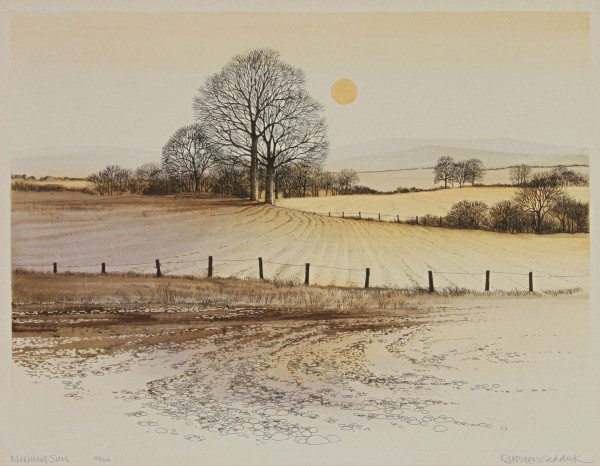 Caddick, Kathleen (*1937) signierte Farbradierung MORNING SUN circa 1980