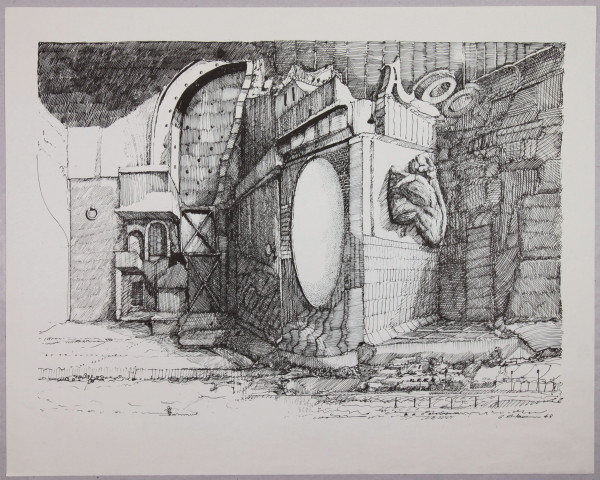 Ackermann, Peter (1934-2007) Federlithografie OHNE TITEL 1968