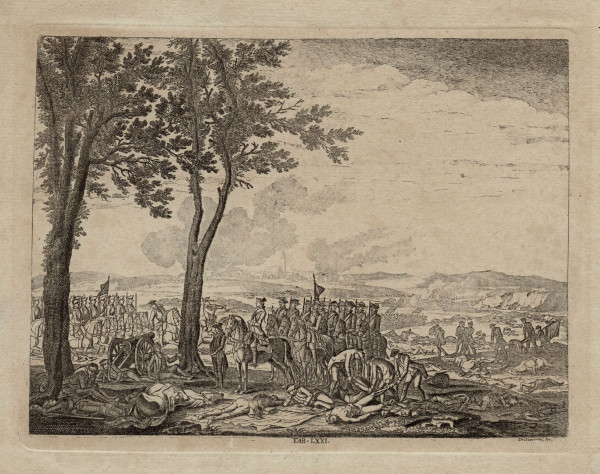 Chodowiecki, Daniel (1726-1801) Kupferstich TAFEL 71 aus ZUM KRIEGSWESEN 1774