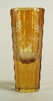 Likörglas mit Gelbbeize um 1920