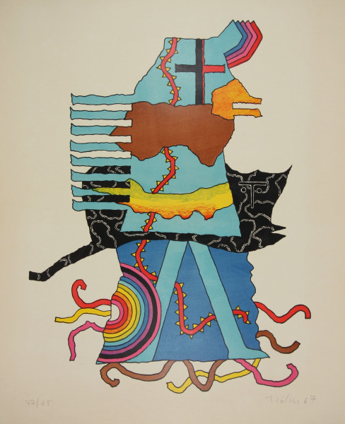 Trökes, Heinz (1913-1997) Farbserigrafie OHNE TITEL 1967