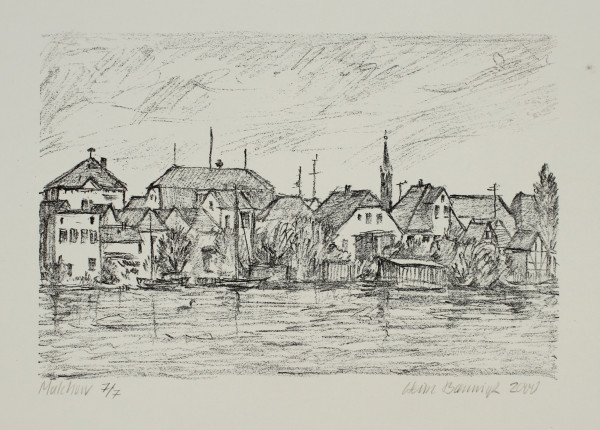 Brennigk, Heinz (1925–2016) signierte Lithografie MALCHOW - 2000