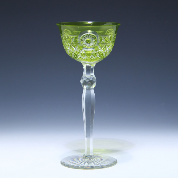 Halbkristall Überfangrömer - 1. Hälfte 20. Jh. - resedagrün - 21,9 cm