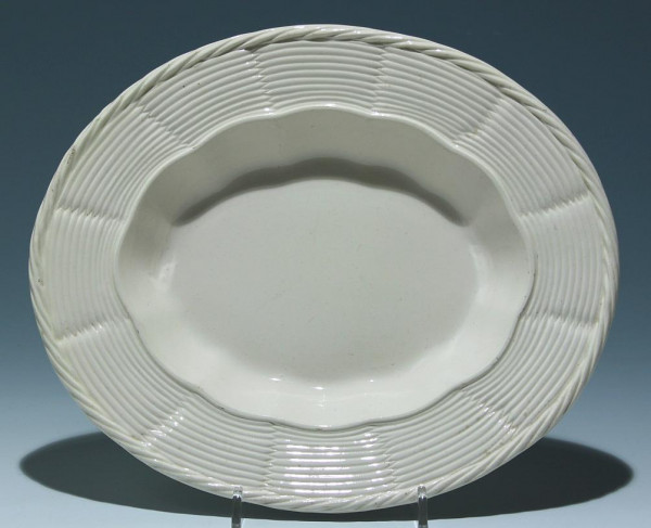 Ovale Korbrand Wedgwood Keramik Schale - 1. H. 20. Jh.
