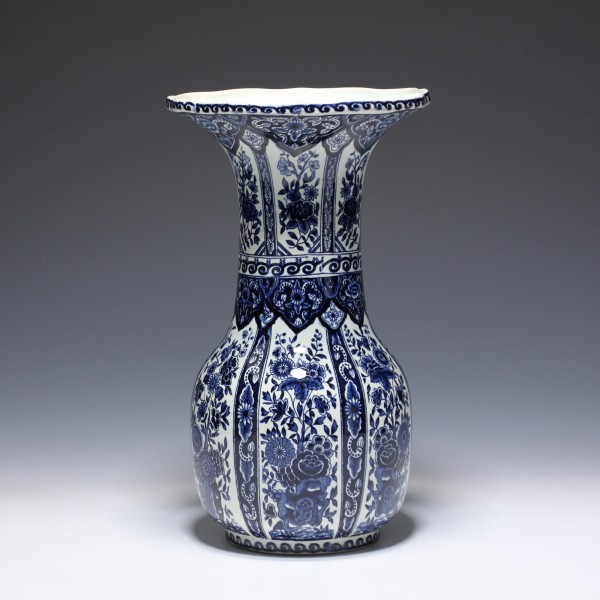 Große Keramik Vase - Delfts Made for Royal Sphinx by Boch Holland - 30,5 cm