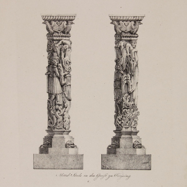 Quaglio, Domenico (1787-1837) 6 Lithografien aus DENKMAHLE DER BAUKUNST DES MITTELALTERS 1816