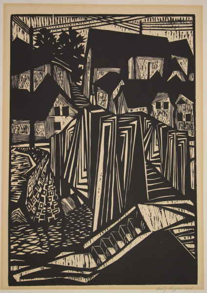 Kupfernagel, Heinz (1922-2014) Expressiver Holzschnitt