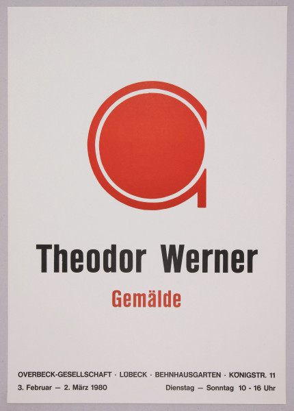 Werner, Theodor (1886-1969) GEMÄLDE Plakat der OVERBECK-GESELLSCHAFT 1980