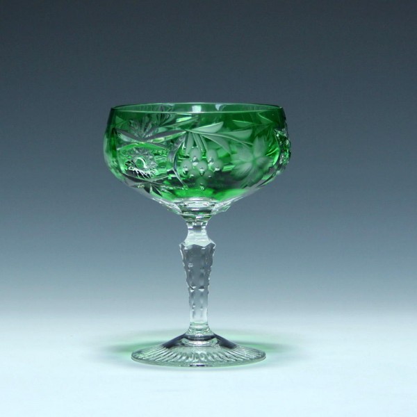 Nachtmann Bleikristall Sektschale TRAUBE - smaragdgrün