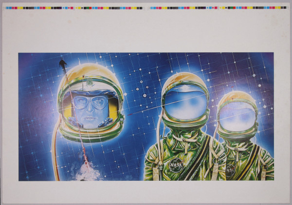 Wandrey, Petrus (1939-2012) Probedruck Plattencover 2 ORIGINALS OF PASSPORT 1976