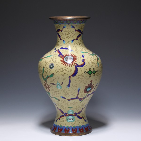 Chinese Cloisonné Vase Hundred Treasures - 38,7 cm