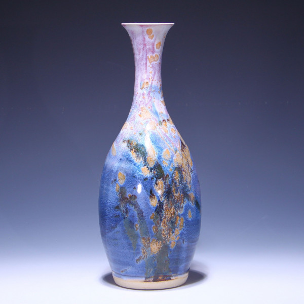 Studiokeramik Vase - ungedeutete Signatur - Ende 20. Jh.