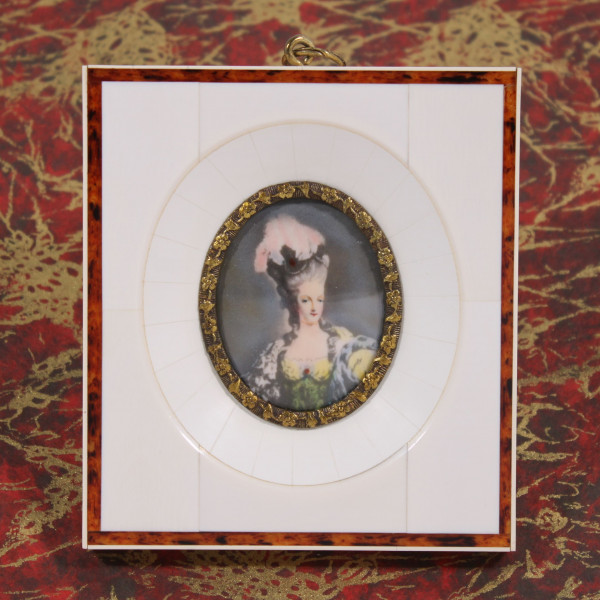 Miniaturmalerei Bildnisminiatur Porträt MARIE ANTOINETTE - 20. Jh.