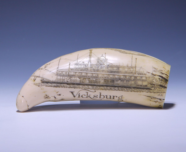 VICKSBURG MISSISSIPPI - Scrimshaw Resin Copy 20th C