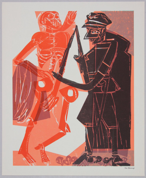 Grieshaber, HAP (1901-1981) Totentanz von Basel 1966 - DER BLUTVOGT
