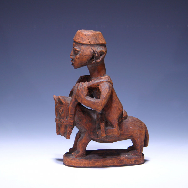 Horse Rider Figure - Yoruba People - Nigeria 20th. C. - glued cracks!